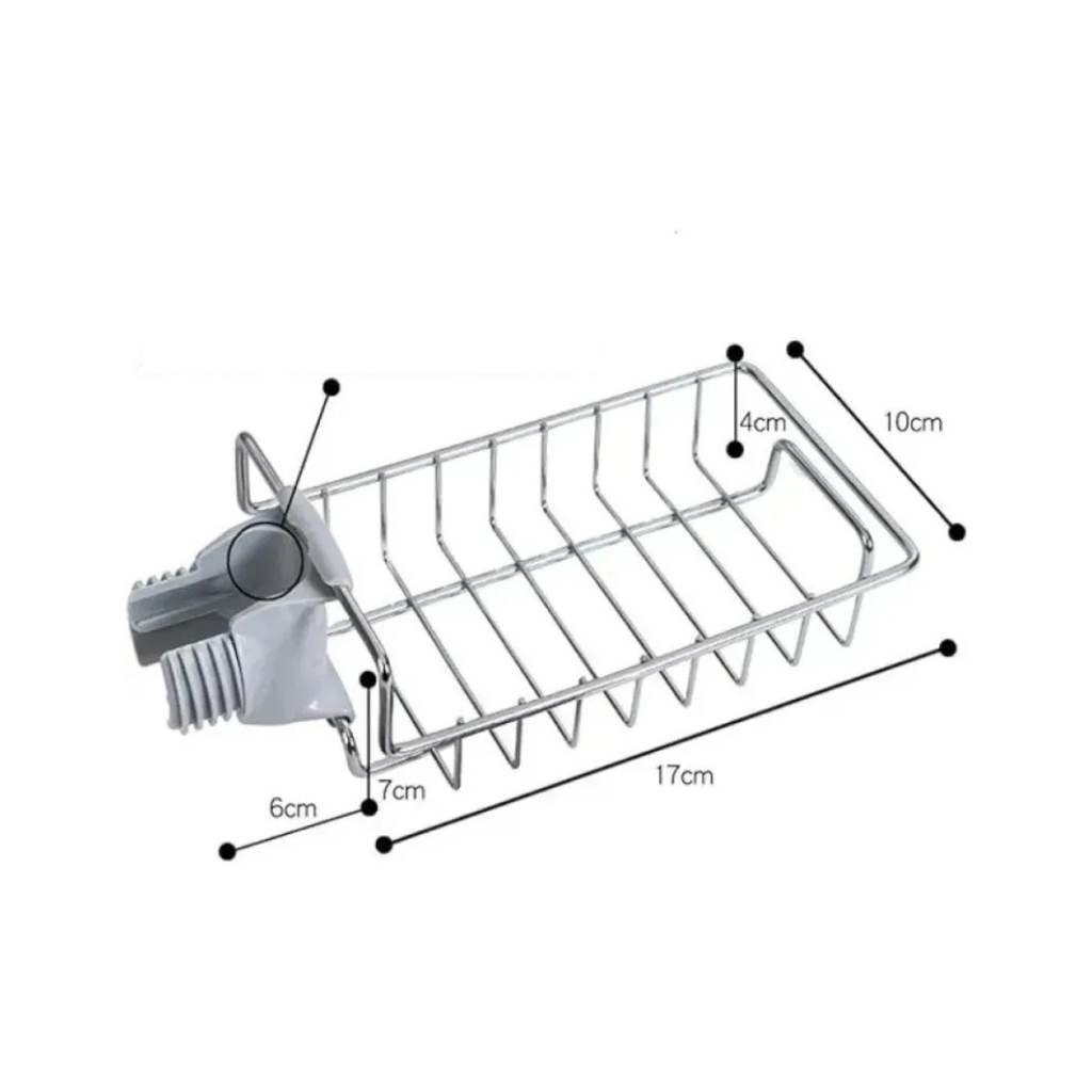 Stainless Steel 360° Rotating Faucet Rack for Kitchen & Bathroom