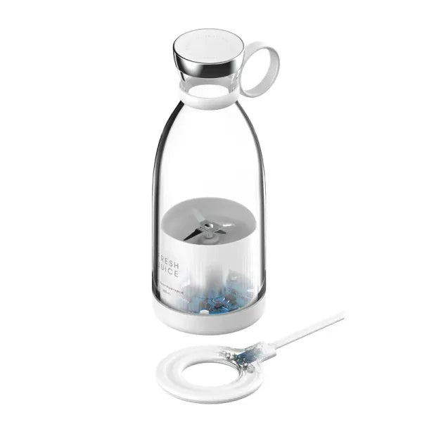 Portable USB blender bottle for fresh juice, smoothies, travel, gym, home use