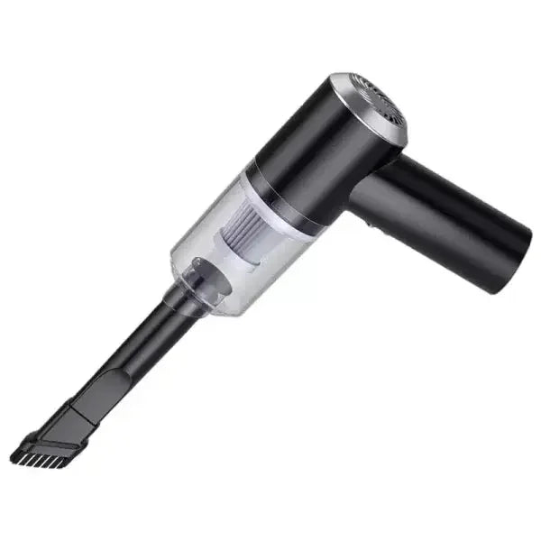 Compact handheld vacuum cleaner with crevice tool, ideal for home gadgets and quick cleanups
